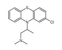 [2-(2-chloro-phenothiazin-10-yl)-propyl]-dimethyl-amine结构式