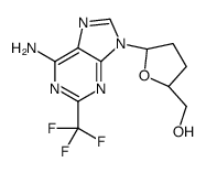 [(2S,5R)-5-[6-amino-2-(trifluoromethyl)purin-9-yl]oxolan-2-yl]methanol Structure