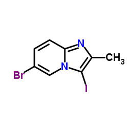 6-bromo-3-iodo-2-methylH-imidazo[1,2-a]pyridine结构式