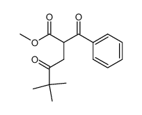 methyl 2-(1-oxo-1-phenyl-methyl)-5,5-dimethyl-4-oxo-hexanoate结构式