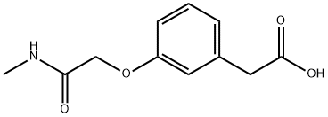 2-{3-[(methylcarbamoyl)methoxy]phenyl}acetic acid Structure
