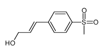 3-(4-methylsulfonylphenyl)prop-2-en-1-ol结构式