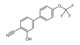 2-hydroxy-4-[4-(trifluoromethoxy)phenyl]benzonitrile Structure