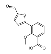 3-(5-formylthiophen-2-yl)-2-methoxybenzoic acid结构式