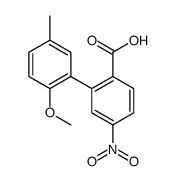 2-(2-methoxy-5-methylphenyl)-4-nitrobenzoic acid结构式