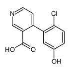 4-(2-chloro-5-hydroxyphenyl)pyridine-3-carboxylic acid结构式
