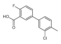 5-(3-chloro-4-methylphenyl)-2-fluorobenzoic acid Structure