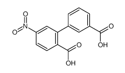 2-(3-carboxyphenyl)-4-nitrobenzoic acid结构式