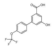 3-hydroxy-5-[4-(trifluoromethoxy)phenyl]benzoic acid结构式