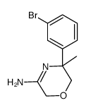 5-(3-bromo-phenyl)-5-methyl-5,6-dihydro-2H-[1,4]oxazin-3-ylamine Structure
