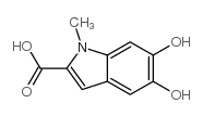 5,6-二羟基-1-甲基-1H-吲哚-2-羧酸结构式
