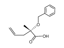 (S)-2-(benzyloxy)-2-methylpent-4-enoic acid结构式