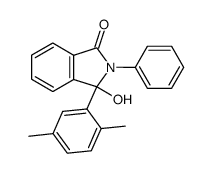 3-(2,5-dimethylphenyl)-3-hydroxy-2-phenylisoindolin-1-one结构式