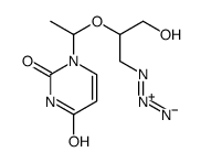 1-[1-(1-azido-3-hydroxypropan-2-yl)oxyethyl]pyrimidine-2,4-dione Structure