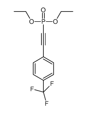 diethyl ((4-(trifluoromethyl)phenyl)ethynyl)phosphonate结构式