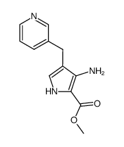 methyl 3-amino-4-(3-pyridylmethyl)-1H-pyrrole-2-carboxylate结构式