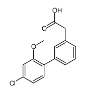 2-(4-氯-2-甲氧基-[1,1-联苯]-3-基)乙酸结构式