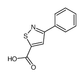 3-phenyl-1,2-thiazole-5-carboxylic acid结构式