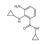 3-amino-N-cyclopropyl-2-(cyclopropylamino)benzamide结构式