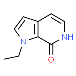 1-Ethyl-1,6-dihydro-7H-pyrrolo[2,3-c]pyridin-7-one结构式