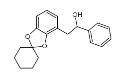 1-phenyl-2-(spiro[benzo[d][1,3]dioxole-2,1'-cyclohexan]-4-yl)ethanol Structure