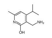 3-(aminomethyl)-6-methyl-4-propan-2-yl-1H-pyridin-2-one结构式