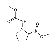 L-Proline, 1-[(methoxycarbonyl)amino]-, methyl ester (9CI) Structure