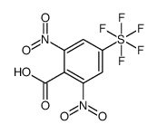 2,6-dinitro-4-(pentafluorosulfanyl)benzoic acid Structure