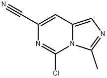 5-Chloro-3-methyl-imidazo[1,5-c]pyrimidine-7-carbonitrile Structure