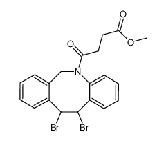 methyl 4-(11,12-dibromo-11,12-dihydrodibenzo[b,f]azocin-5(6H)-yl)-4-oxobutanoate结构式