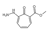 1,3,5-Cycloheptatriene-1-carboxylicacid,6-hydrazino-7-oxo-,methylester Structure