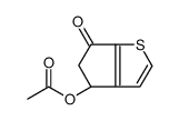 (6-oxo-4,5-dihydrocyclopenta[b]thiophen-4-yl) acetate结构式