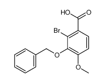 2-Bromo-3-benzyloxy-4-Methoxybenzoic Acid结构式