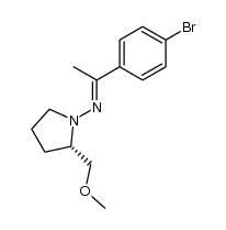 (S)-N-(1-(4-bromophenyl)ethylidene)-2-(methoxymethyl)pyrrolidin-1-amine Structure