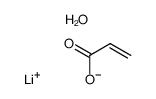lithium acrylate tetartoshydrate Structure