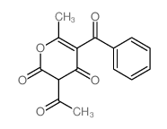 3-acetyl-5-benzoyl-6-methyl-pyran-2,4-dione结构式