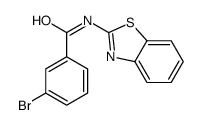 N-(1,3-benzothiazol-2-yl)-3-bromobenzamide结构式