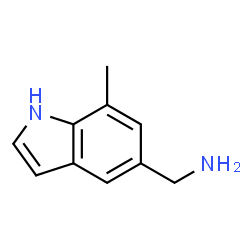 (7-methyl-1H-indol-5-yl)methanamine structure