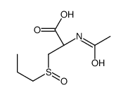 (2R)-2-acetamido-3-propylsulfinylpropanoic acid结构式