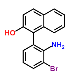 1-(2-Amino-3-bromophenyl)-2-naphthol Structure