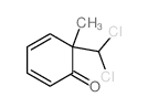 2,4-Cyclohexadien-1-one,6-(dichloromethyl)-6-methyl- Structure