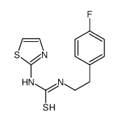 1-[2-(4-fluorophenyl)ethyl]-3-(1,3-thiazol-2-yl)thiourea结构式