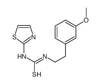 1-[2-(3-methoxyphenyl)ethyl]-3-(1,3-thiazol-2-yl)thiourea结构式