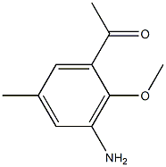 1-(3-Amino-2-methoxy-5-methyl-phenyl)-ethanone Structure