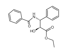 syn-(2S,3R)-(+)-N-benzoyl-3-phenylisoserine ethyl ester结构式