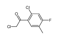 Ethanone, 2-chloro-1-(2-chloro-4-fluoro-5-methylphenyl)- (9CI) Structure