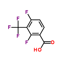 2,4-Difluoro-3-(trifluoromethyl)benzoic acid structure