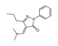 4-[(Dimethylamino)methylene]-1-phenyl-3-propyl-2-pyrazolin-5-one structure