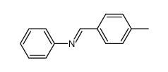 (E)-N-(4-METHYLBENZYLIDENE)ANILINE结构式