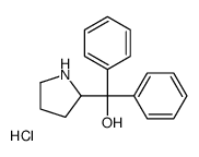 2-PyrrolidineMethanol, a,a-diphenyl-, hydrochloride结构式